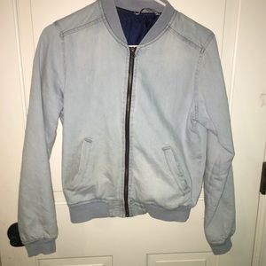Jean bomber jacket